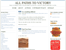Tablet Screenshot of allpathstovictory.com